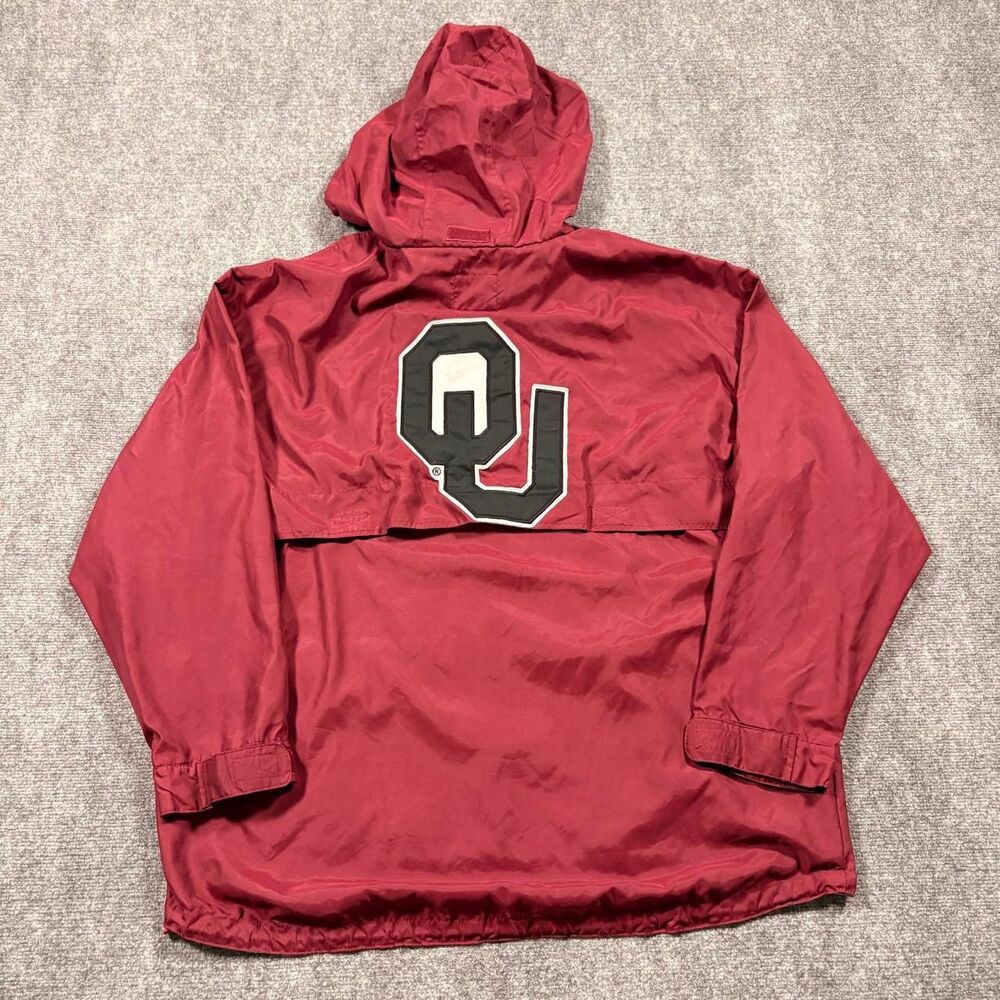 vintage g-III sports oklahoma sooners anorak jacket